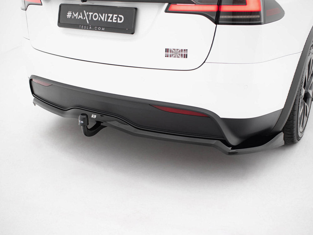 Rear Splitter (Vertical Bars) V.2 compatible with Tesla Model X Mk1 Facelift
