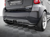 Rear Splitter (Vertical Bars) compatible with BRABUS Smart Fortwo C451 Facelift