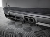 Rear Splitter (Vertical Bars) compatible with BRABUS Smart Fortwo C451 Facelift
