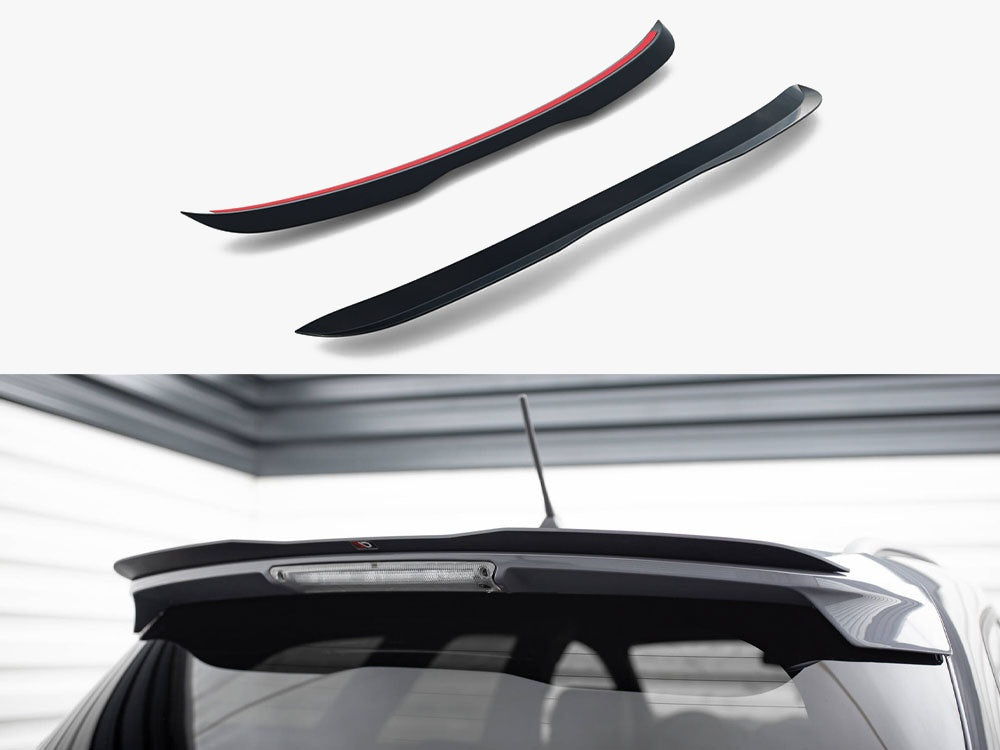 Spoiler CAP compatible with Ford Focus ST Mk3 Estate - Carbon Look