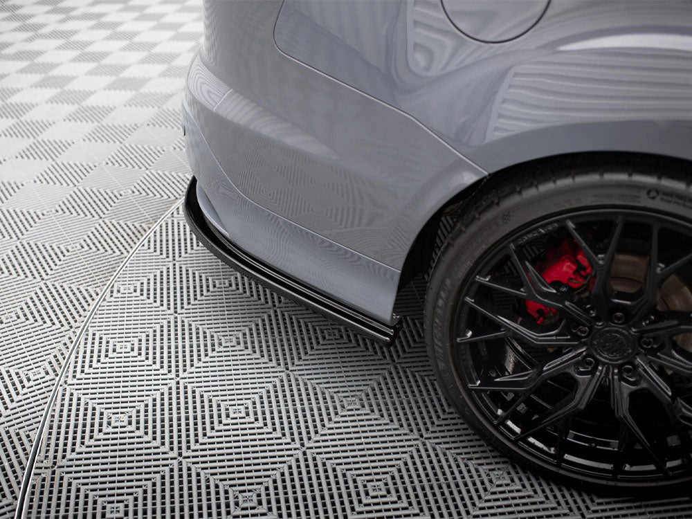 Rear Side Splitters compatible with Ford Focus ST Mk3 Estate - Textured
