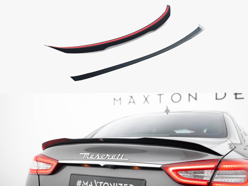 Spoiler CAP compatible with Maserati Quattroporte Mk6 - Carbon Look