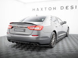 Rear Side Splitters compatible with Maserati Quattroporte Mk6 - Carbon Look