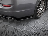 Rear Side Splitters compatible with Maserati Quattroporte Mk6 - Carbon Look