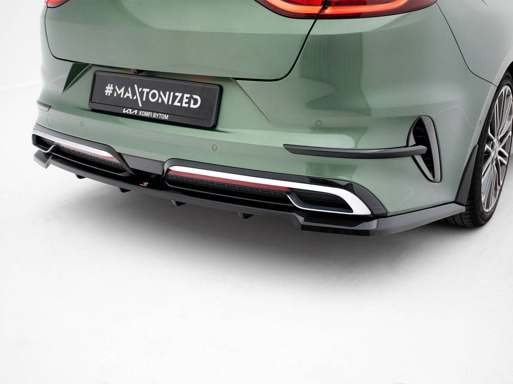 Rear Splitter (Vertical Bars) compatible with Kia ProCeed GT-Line Mk1 Facelift