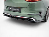Rear Splitter (Vertical Bars) compatible with Kia ProCeed GT-Line Mk1 Facelift