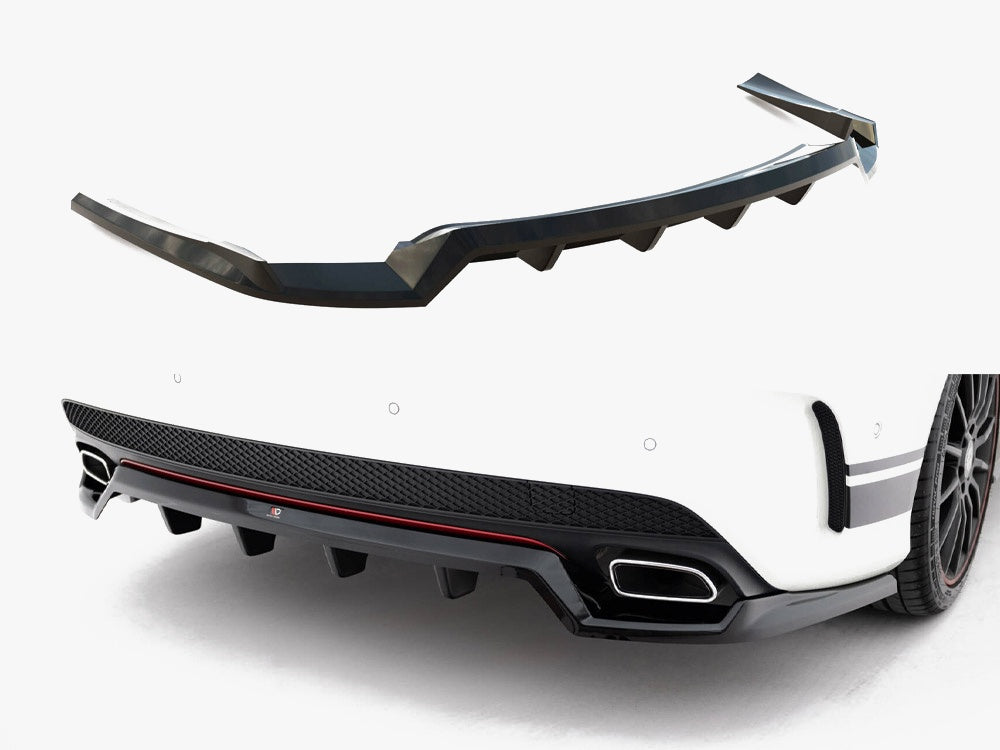 Rear Splitter (Vertical Bars) compatible with Mercedes-Benz CLA AMG Line C117