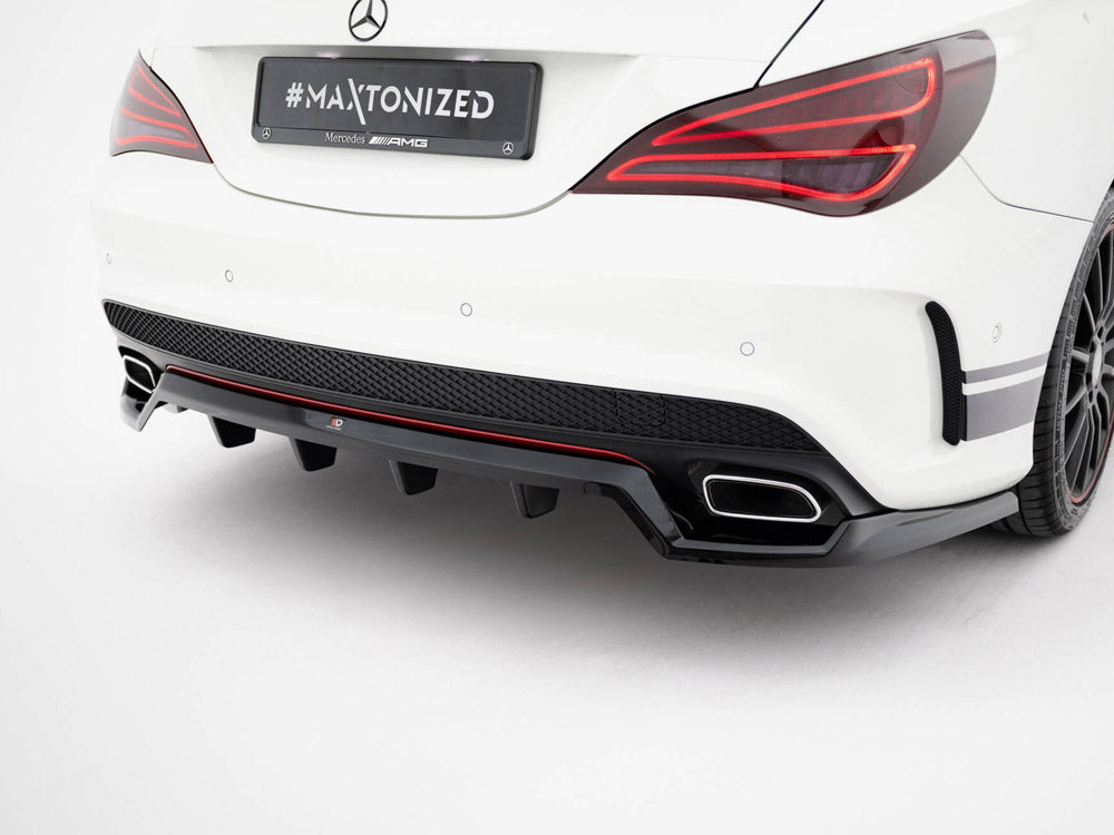 Rear Splitter (Vertical Bars) compatible with Mercedes-Benz CLA AMG Line C117