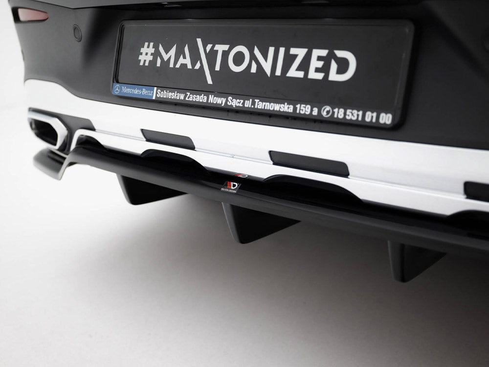 Rear Splitter (Vertical Bars) compatible with Mercedes-Benz GLC Coupe AMG Line C254
