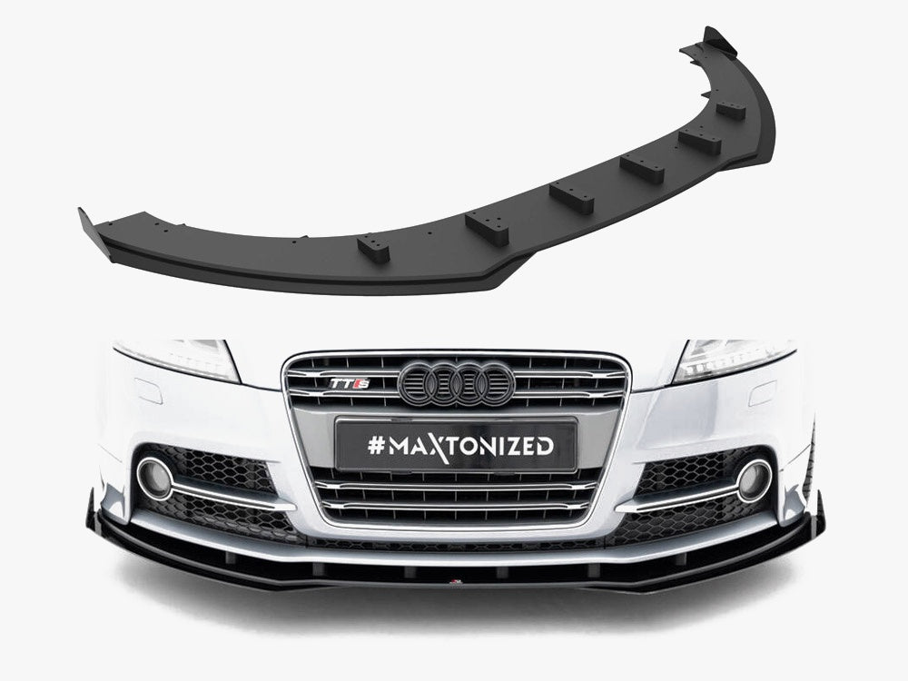 Street PRO Front Splitter + Flaps compatible with Audi TT S / TT S Line 8J Facelift