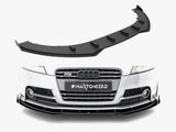 Street PRO Front Splitter + Flaps compatible with Audi TT S / TT S Line 8J Facelift