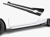Street PRO Side Skirts Diffusers + Flaps compatible with Audi TT S / TT S Line 8J Facelift