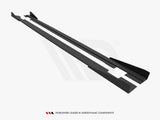 Street PRO Side Skirts Diffusers + Flaps compatible with Audi TT S / TT S Line 8J Facelift