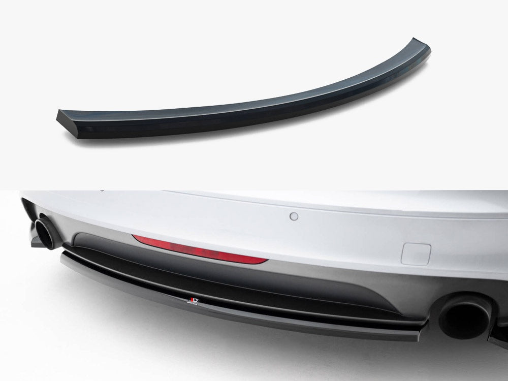 Central Rear Splitter compatible with Audi TT S Line 8J Facelift