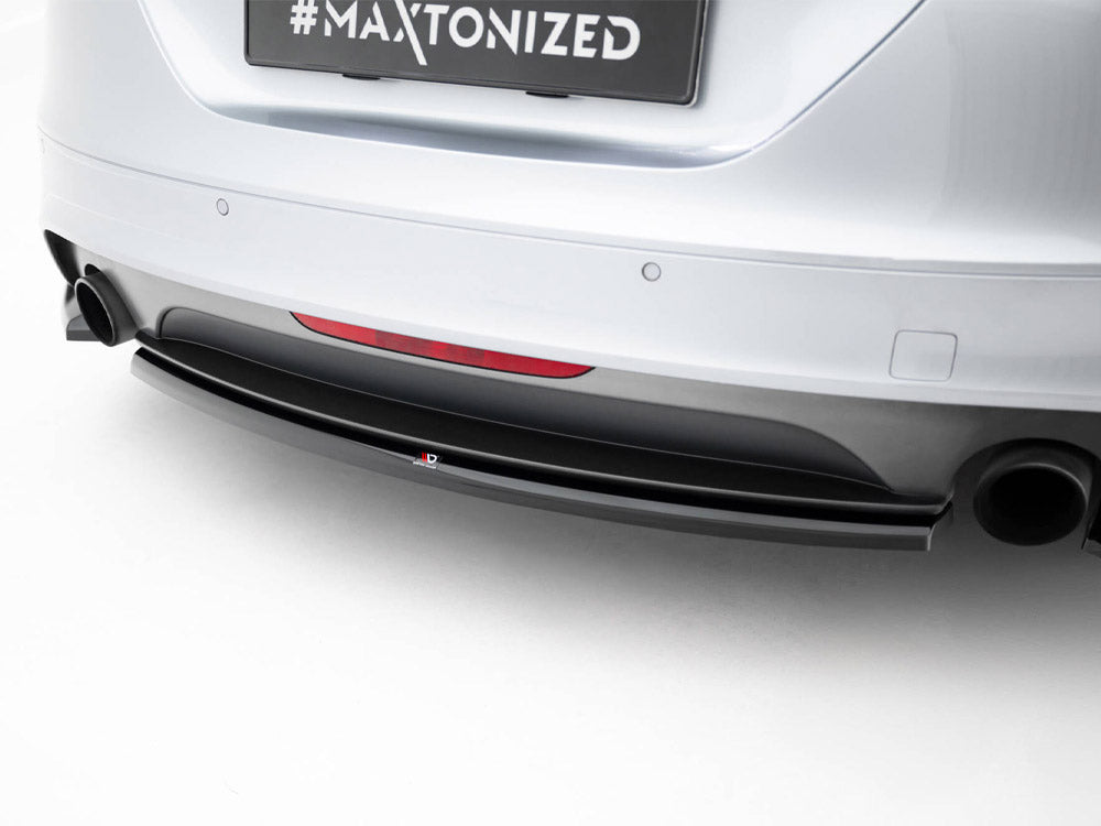 Central Rear Splitter compatible with Audi TT S Line 8J Facelift