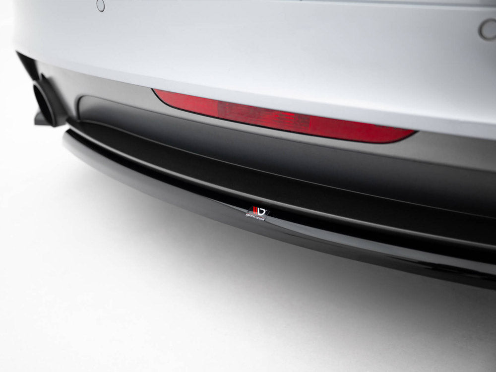Central Rear Splitter compatible with Audi TT S Line 8J Facelift