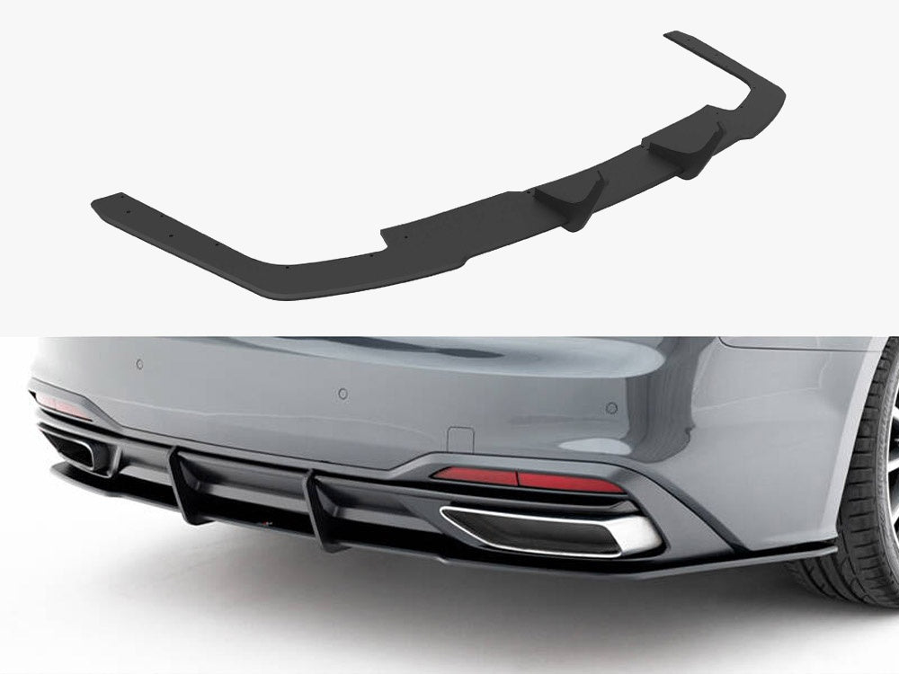 Street PRO Rear Diffuser compatible with Audi A5 F5 Facelift - Black-Red