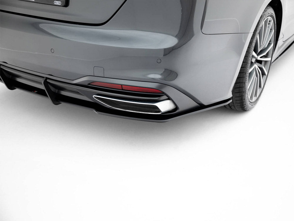 Street PRO Rear Diffuser compatible with Audi A5 F5 Facelift - Black-Red