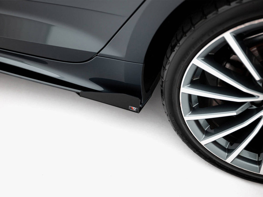 Street PRO Side Skirts Diffusers + Flaps compatible with Audi A5 Sportback F5 Facelift