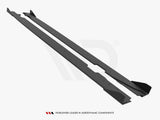 Street PRO Side Skirts Diffusers + Flaps compatible with Audi A5 Sportback F5 Facelift