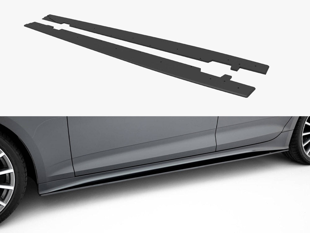 Street PRO Side Skirts Diffusers compatible with Audi A5 Sportback F5 Facelift