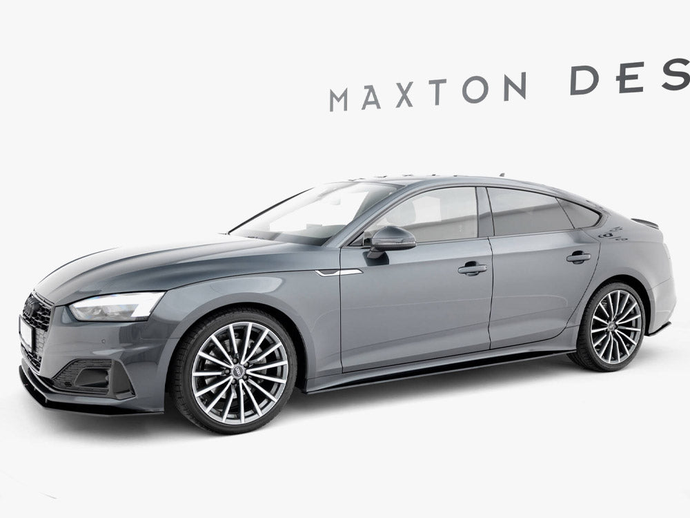 Street PRO Side Skirts Diffusers compatible with Audi A5 Sportback F5 Facelift