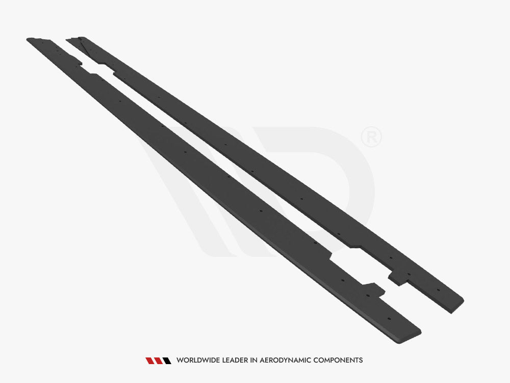 Street PRO Side Skirts Diffusers compatible with Audi A5 Sportback F5 Facelift