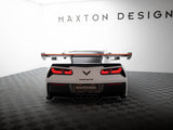 Carbon Spoiler With Upper Swan Mounting + LED compatible with Chevrolet Corvette Stingray / Grand Sport C7