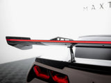 Carbon Spoiler With Upper Swan Mounting + LED compatible with Chevrolet Corvette Stingray / Grand Sport C7