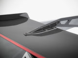 Carbon Spoiler With Upper Swan Mounting + LED compatible with Chevrolet Corvette Stingray / Grand Sport C7