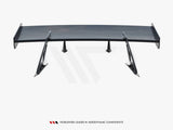Carbon Spoiler With Upper Swan Mounting + LED compatible with Chevrolet Corvette Stingray / Grand Sport C7