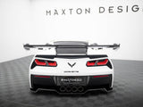 Carbon Spoiler With Upper Swan Mounting compatible with Chevrolet Corvette Stingray / Grand Sport C7