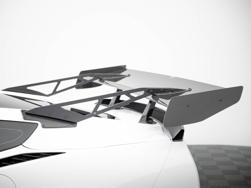 Carbon Spoiler With Upper Swan Mounting compatible with Chevrolet Corvette Stingray / Grand Sport C7