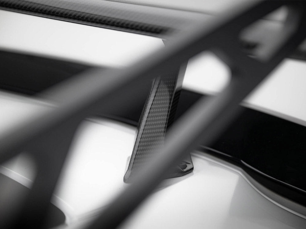 Carbon Spoiler With Upper Swan Mounting compatible with Chevrolet Corvette Stingray / Grand Sport C7