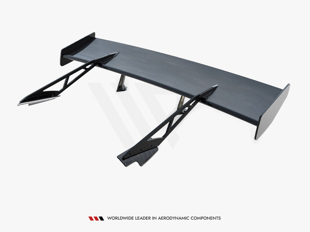Carbon Spoiler With Upper Swan Mounting compatible with Chevrolet Corvette Stingray / Grand Sport C7