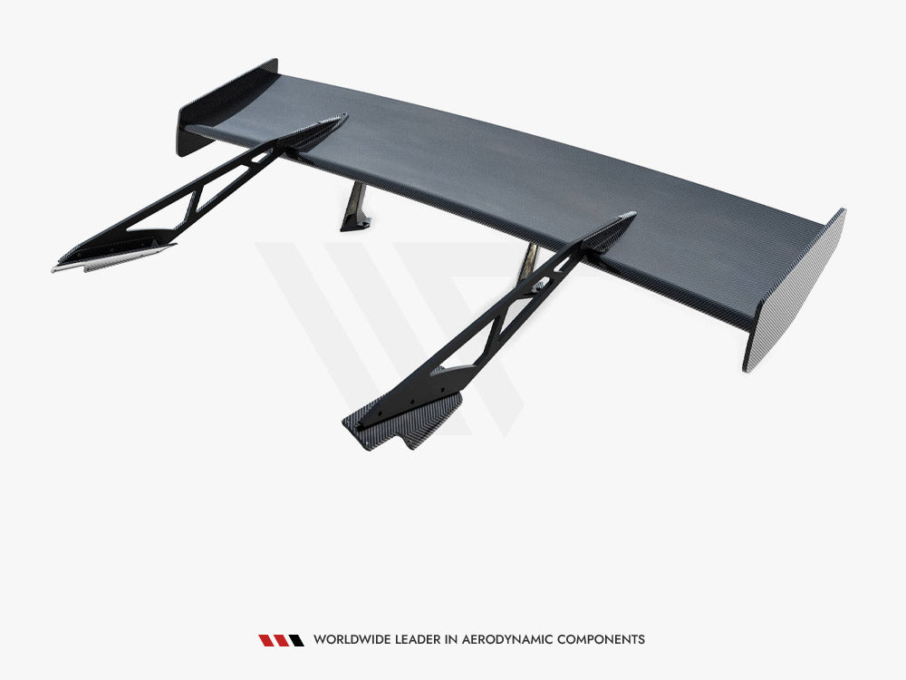Carbon Spoiler With Upper Swan Mounting compatible with Chevrolet Corvette Stingray / Grand Sport C7