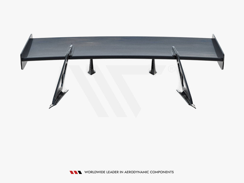 Carbon Spoiler With Upper Swan Mounting compatible with Chevrolet Corvette Stingray / Grand Sport C7