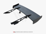 Carbon Spoiler With Upper Swan Mounting compatible with Chevrolet Corvette Stingray / Grand Sport C7