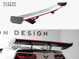 Carbon Spoiler With Internal Brackets Uprights + LED compatible with Chevrolet Corvette Stingray / Grand Sport C7