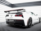 Carbon Spoiler With Internal Brackets Uprights + LED compatible with Chevrolet Corvette Stingray / Grand Sport C7