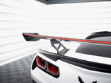 Carbon Spoiler With Internal Brackets Uprights + LED compatible with Chevrolet Corvette Stingray / Grand Sport C7