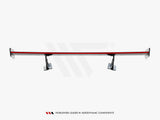 Carbon Spoiler With Internal Brackets Uprights + LED compatible with Chevrolet Corvette Stingray / Grand Sport C7