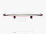 Carbon Spoiler With Internal Brackets Uprights + LED compatible with Chevrolet Corvette Stingray / Grand Sport C7