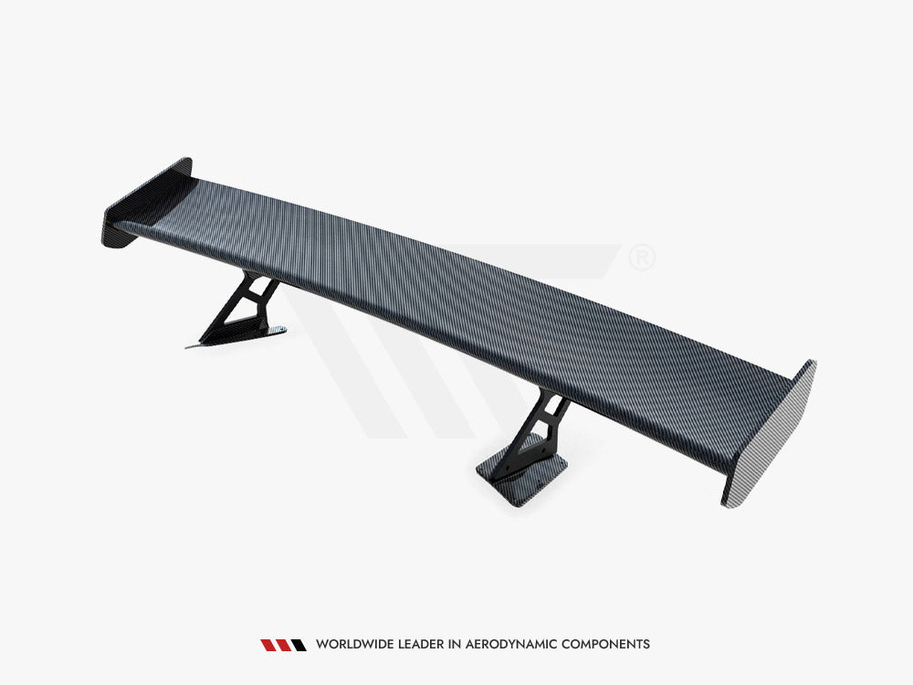 Carbon Spoiler With Internal Brackets Uprights + LED compatible with Chevrolet Corvette Stingray / Grand Sport C7