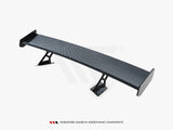 Carbon Spoiler With Internal Brackets Uprights + LED compatible with Chevrolet Corvette Stingray / Grand Sport C7