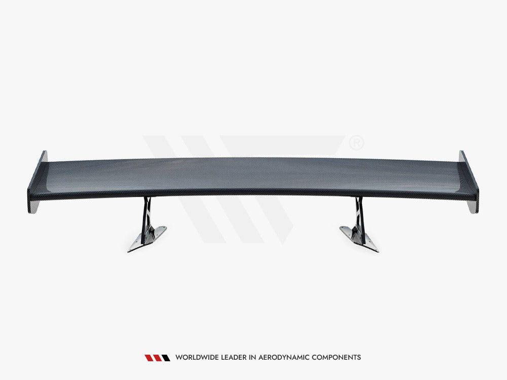 Carbon Spoiler With Internal Brackets Uprights + LED compatible with Chevrolet Corvette Stingray / Grand Sport C7