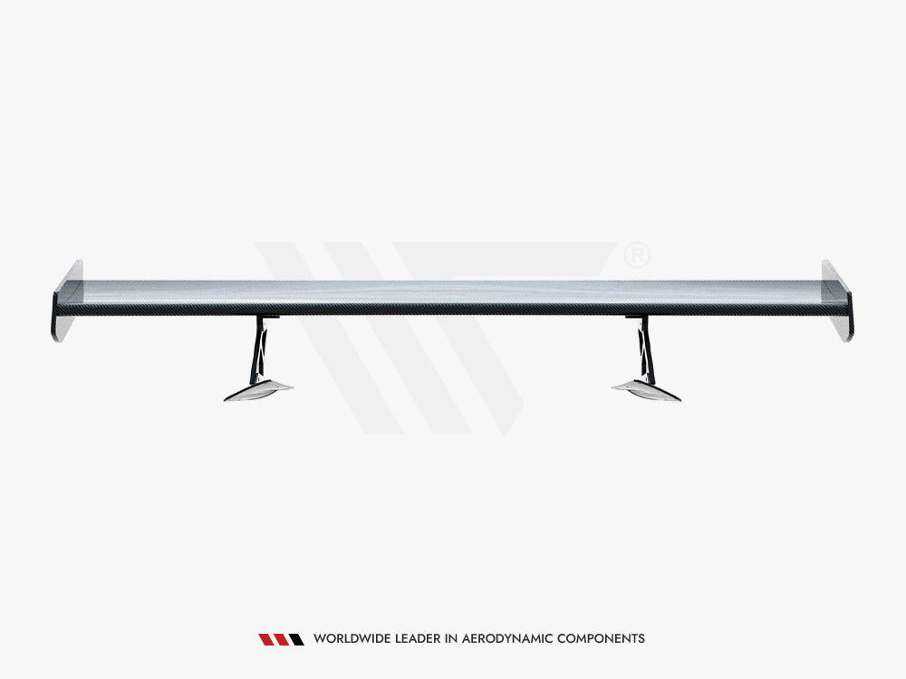 Carbon Spoiler With Internal Brackets Uprights + LED compatible with Chevrolet Corvette Stingray / Grand Sport C7