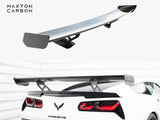 Carbon Spoiler With Internal Brackets Uprights compatible with Chevrolet Corvette Stingray / Grand Sport C7