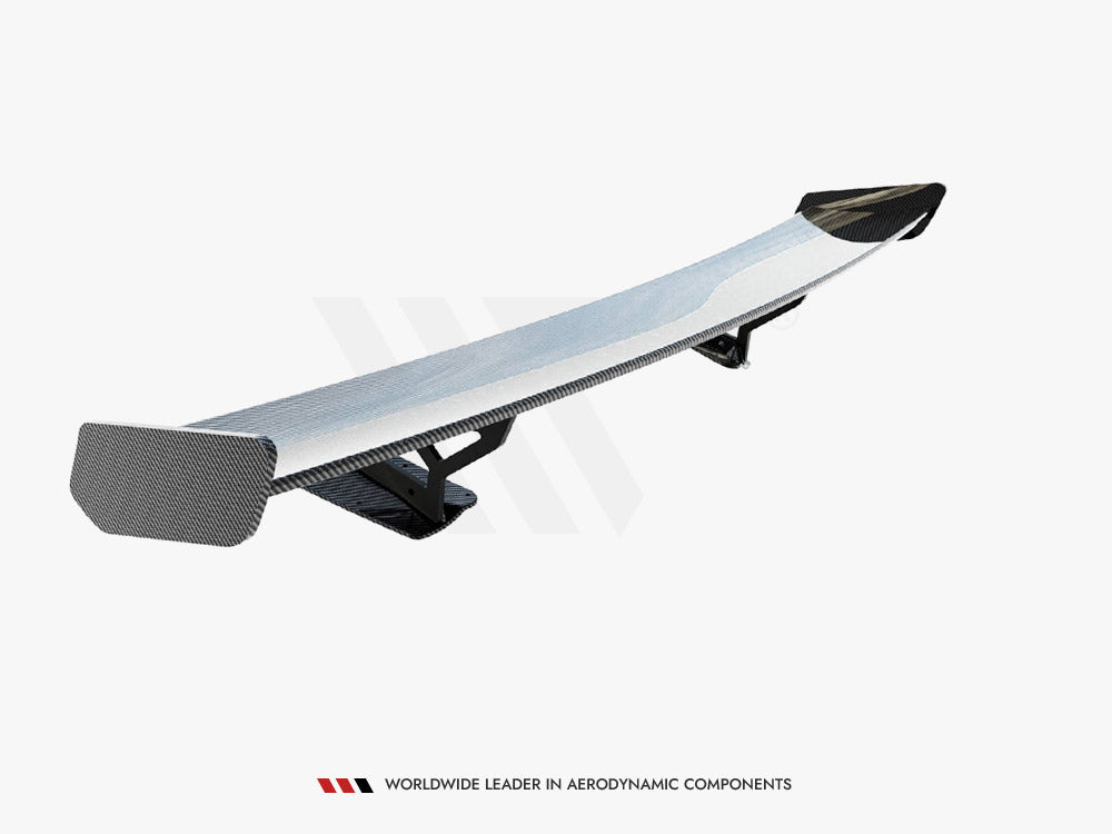 Carbon Spoiler With Internal Brackets Uprights compatible with Chevrolet Corvette Stingray / Grand Sport C7