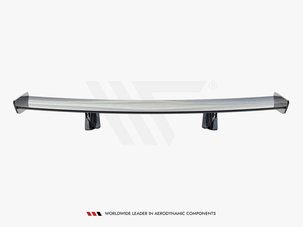 Carbon Spoiler With Internal Brackets Uprights compatible with Chevrolet Corvette Stingray / Grand Sport C7